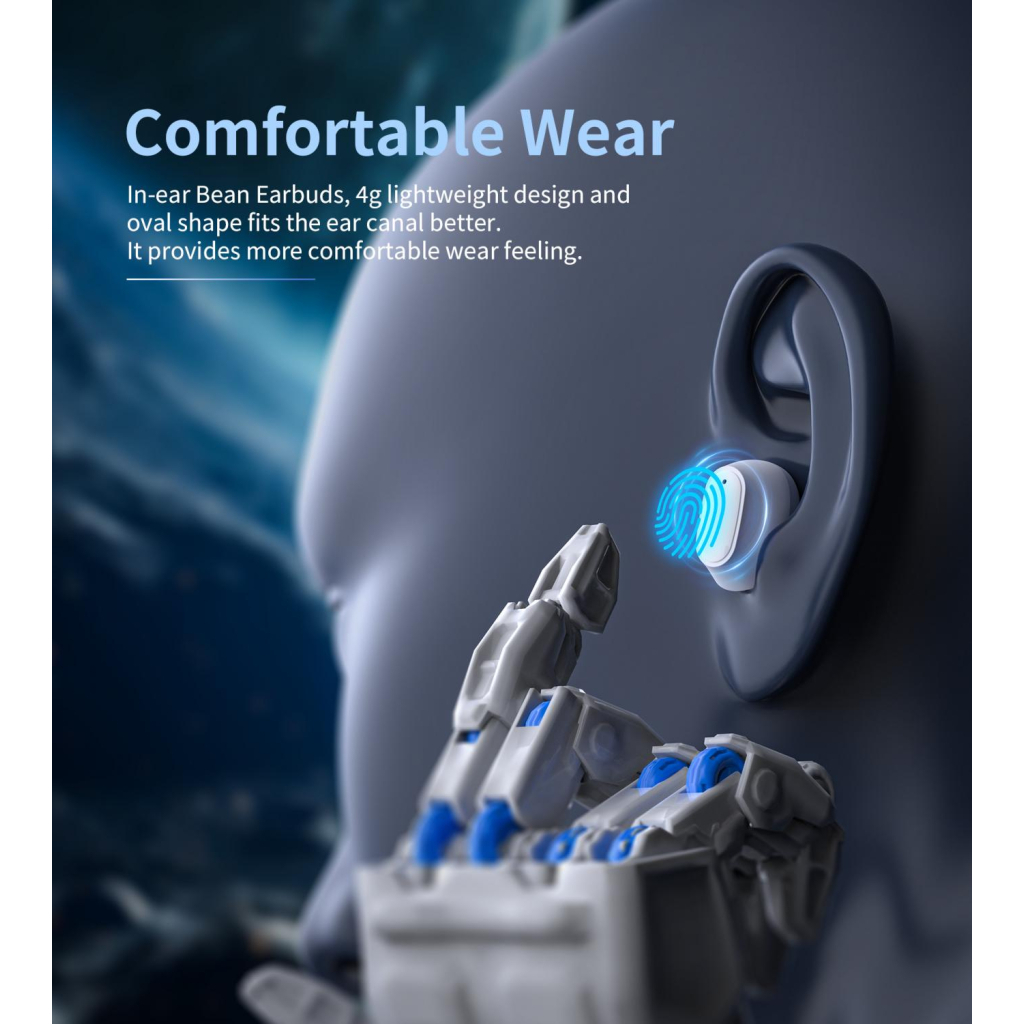 Навушники Choetech TWS Small Cube White (BH-T23-WH) - зображення 5