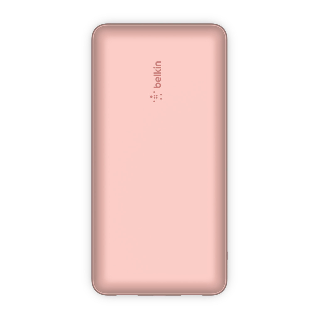 Батарея універсальна Belkin 20000mAh 15W, Dual USB-A, USB-C Rose Gold (BPB012BTRG) - зображення 1