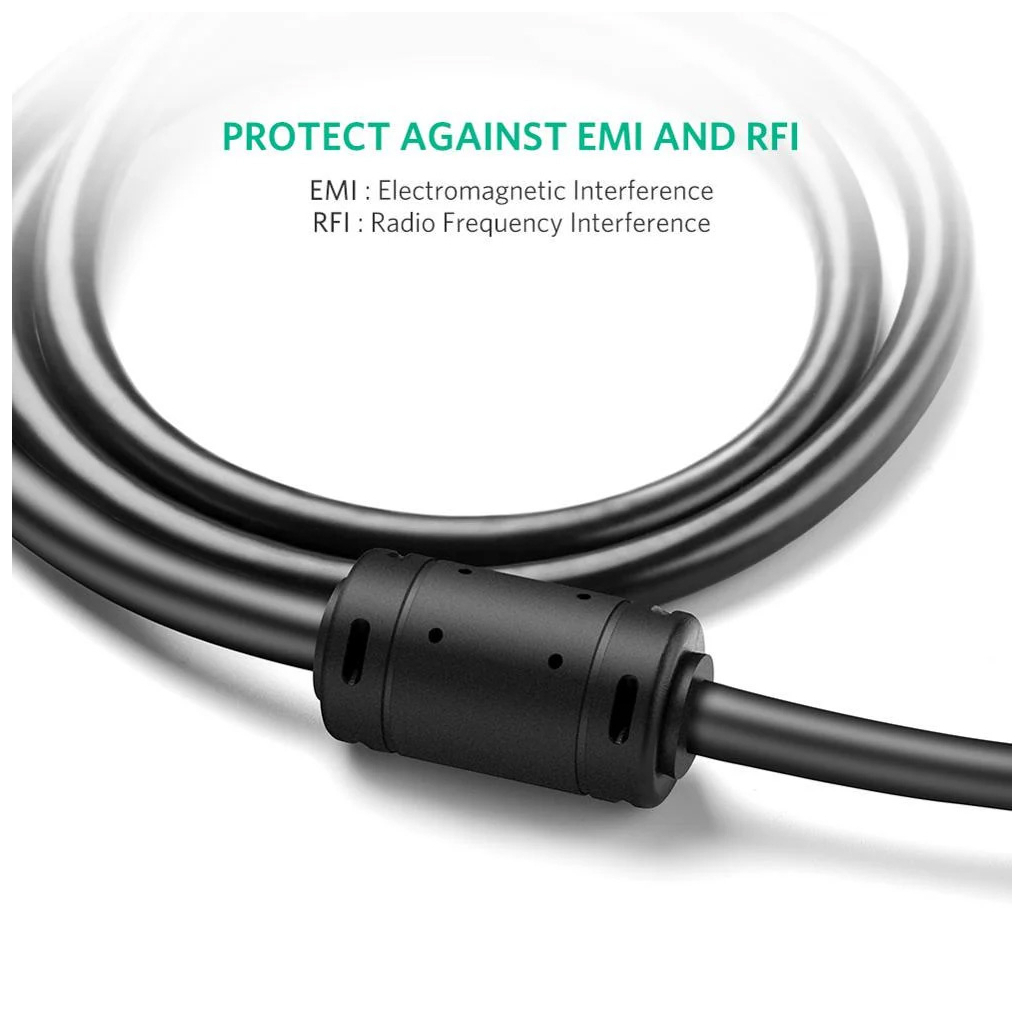 Кабель мультимедійний VGA M to VGA M 3.0m VG101 black UGREEN (11631) - зображення 4