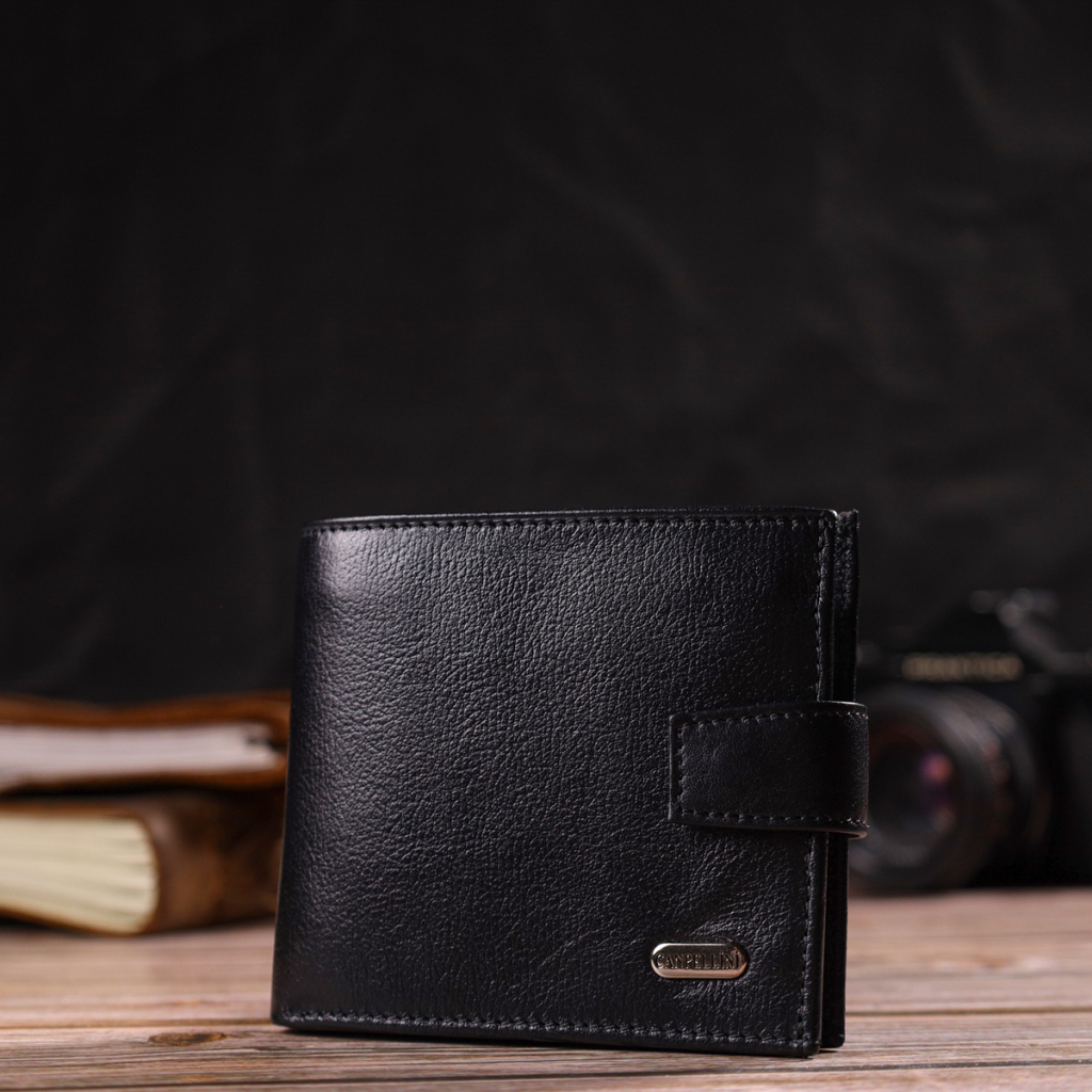 Гаманець Canpellini З натуральної шкіри Чорний (21877) - зображення 8