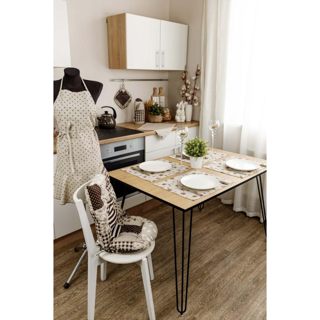 Серветка на стіл Прованс Квіти коричневий Господиня 35х45 см (4823093451841) - зображення 7