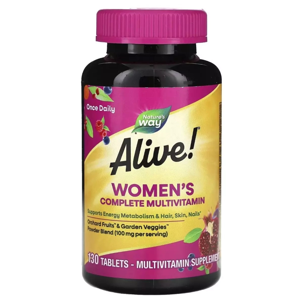 Мультивітамін Nature's Way Комплекс мультивітамінів для жінок, Alive! Women's Complete Multivi (NWY-13710) - изображение 1