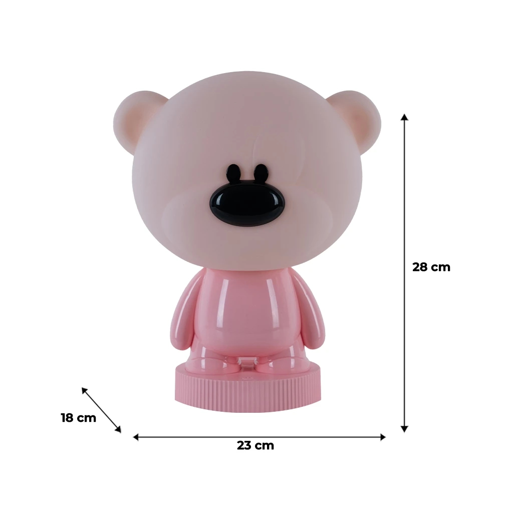 Нічник Kite Світильник LED з акумулятором Bear, рожевий (K24-490-2-2) - зображення 6