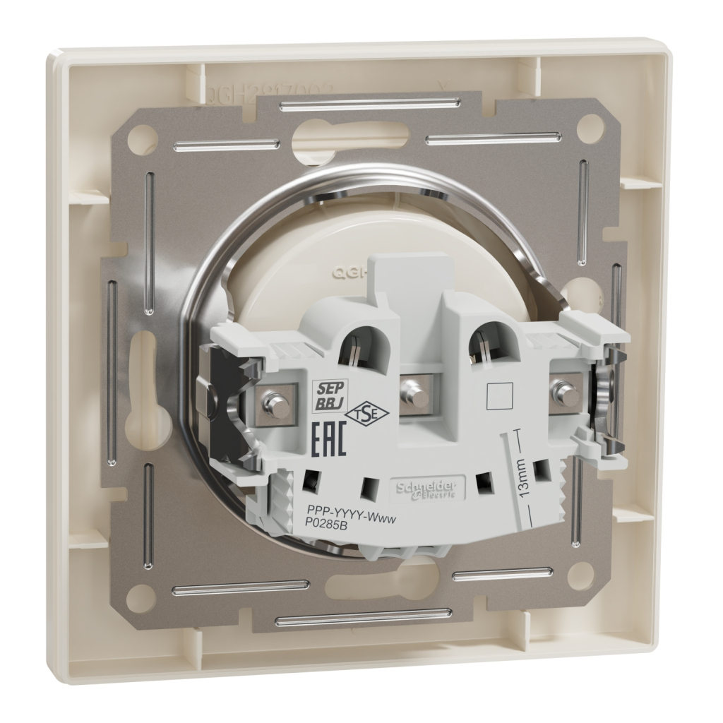 Розетка Schneider Electric ASFORA без заземлення крем (EPH3000123) - изображение 7