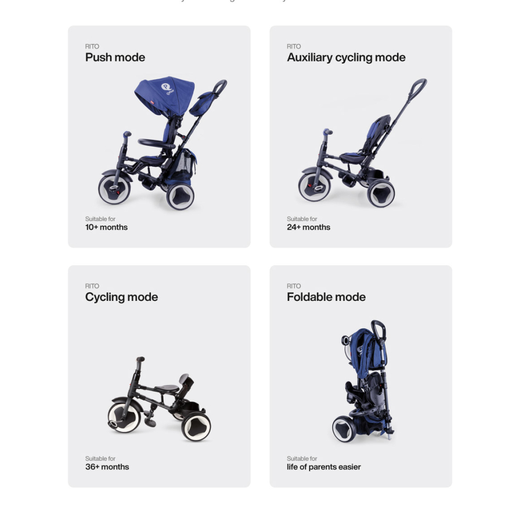 Дитячий велосипед QPlay Rito+ Eva Blue (S380-8Blue) - зображення 2