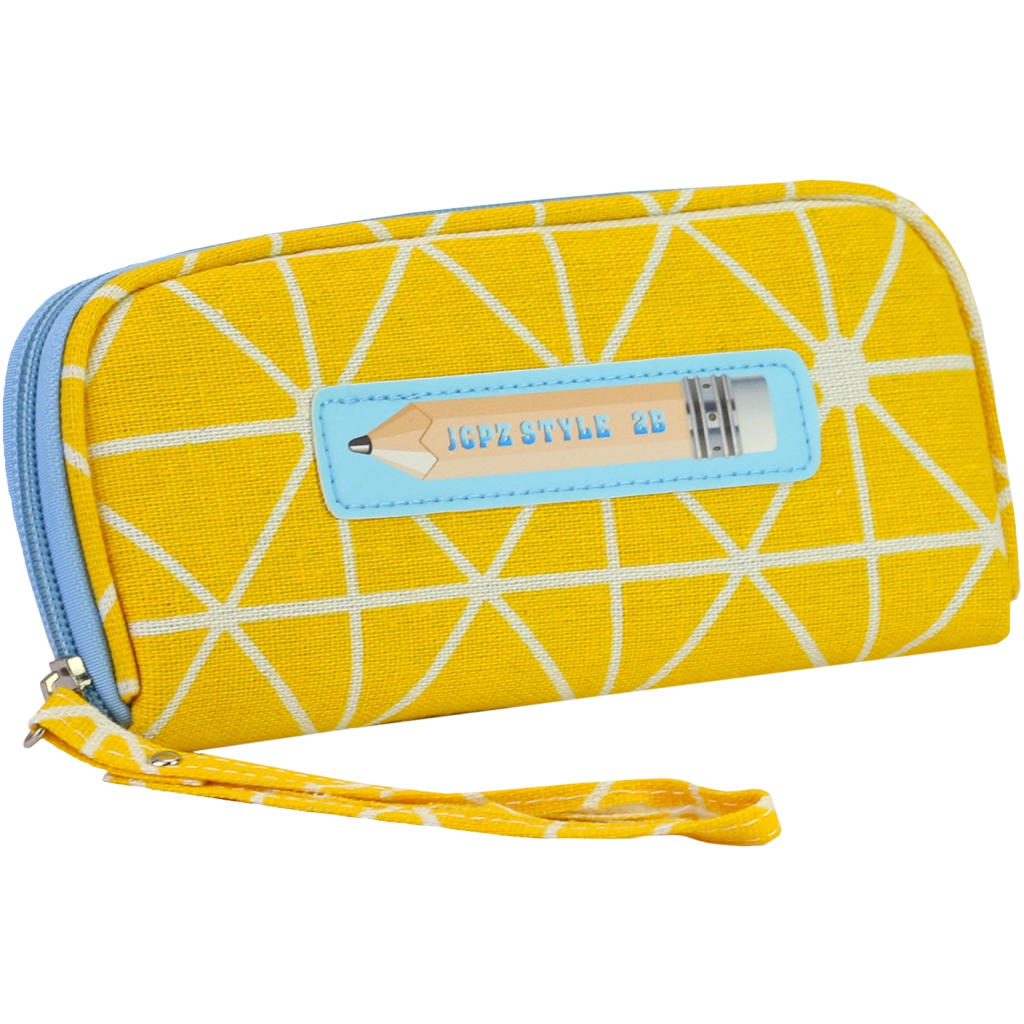 Пенал Cool For School 1 відділення з ремінцем Жовтий (J-2621-yellow) - зображення 1