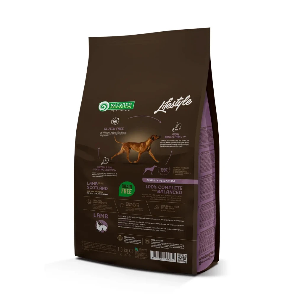Сухий корм для собак Nature's Protection Lifestyle Grain Free Lamb Adult All Breeds 1.5 кг (NPLS45673) - зображення 2