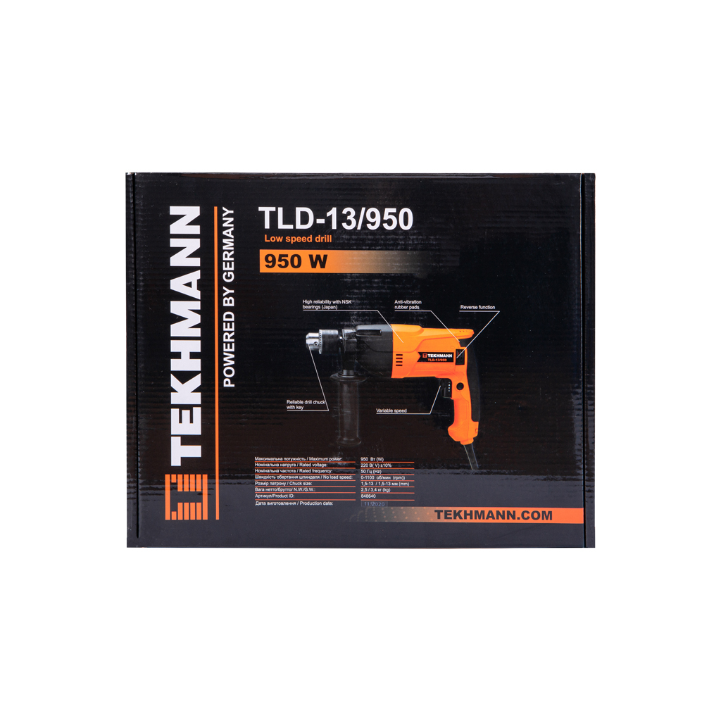 Дриль Tekhmann TLD-13/950 (848640) - изображение 7