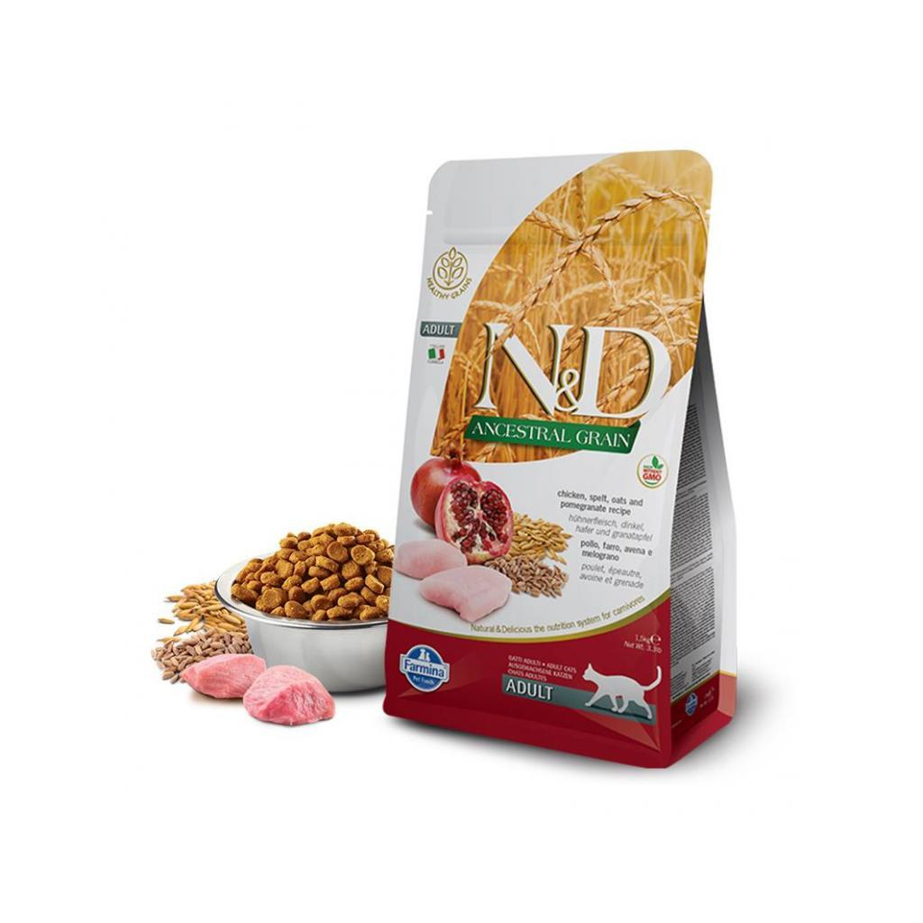 Сухий корм для кішок Farmina LOW GRAIN курка, гранат 1.5 кг (8010276021571) - зображення 2