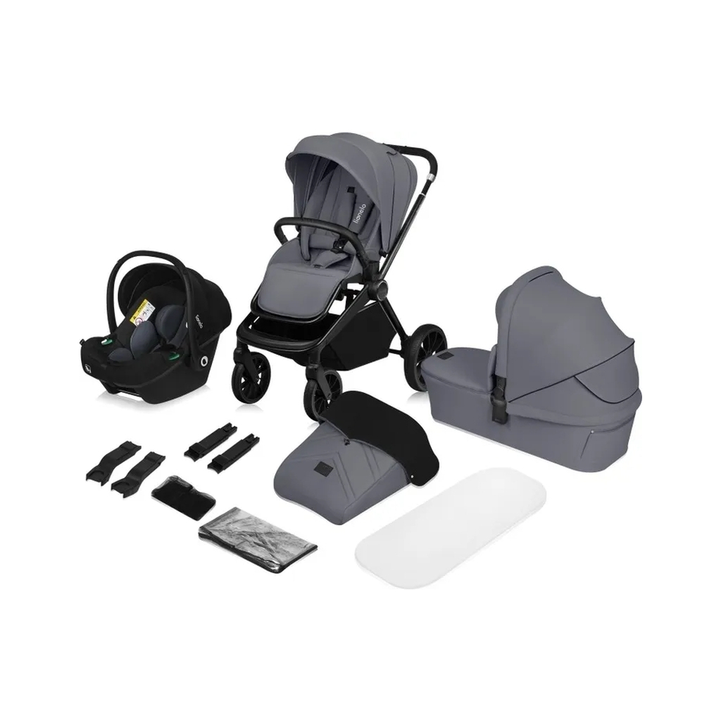 Коляска Lionelo Mika plus 3 in 1 grey stone (LO-MIKA PLUS 3IN1 GREY STONE) - зображення 12