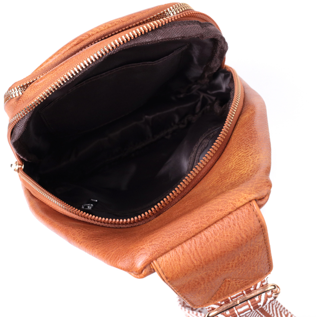 Сумка Vintage Жіноча з однією лямкою через плече з екошкіри Руда (22758) - зображення 7