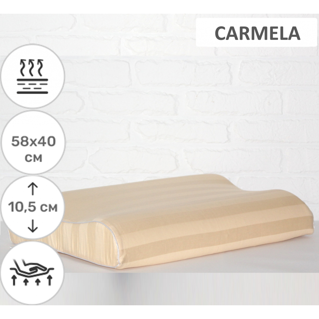 Подушка MirSon ортопедична 6023 Noble stripe Carmela Aero 58х40х10.5 (2200003261271) - зображення 2