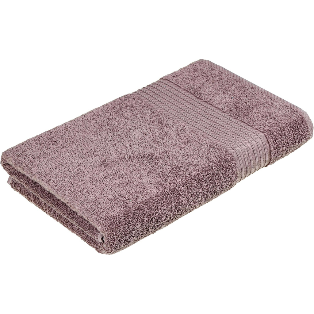 Рушник Home Line махровий бордюрний (темно-бузковий) 500 гр/м2, 70х140 см (181795) - зображення 1