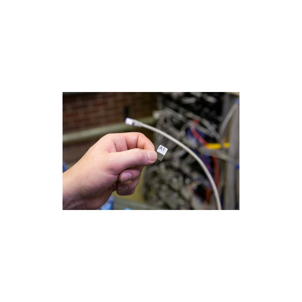 Стрічка для принтера етикеток Brady M21-18-427, вирубні, для дроту Ø1,52-5,05мм / пробірок1-8ml, 121шт, black on white (152084) - picture 3