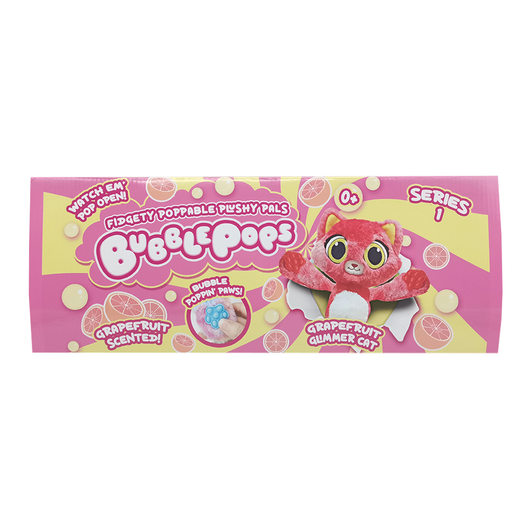 М'яка іграшка Bubble Pops Грепфрутова кішка 34 см (2312004/12) - зображення 4