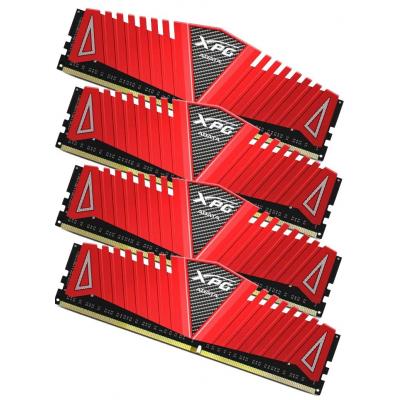 Модуль пам'яті для комп'ютера DDR4 32GB (4x8GB) 2666 MHz XPG Z1-HS Red ADATA (AX4U266638G16-QRZ) - зображення 3