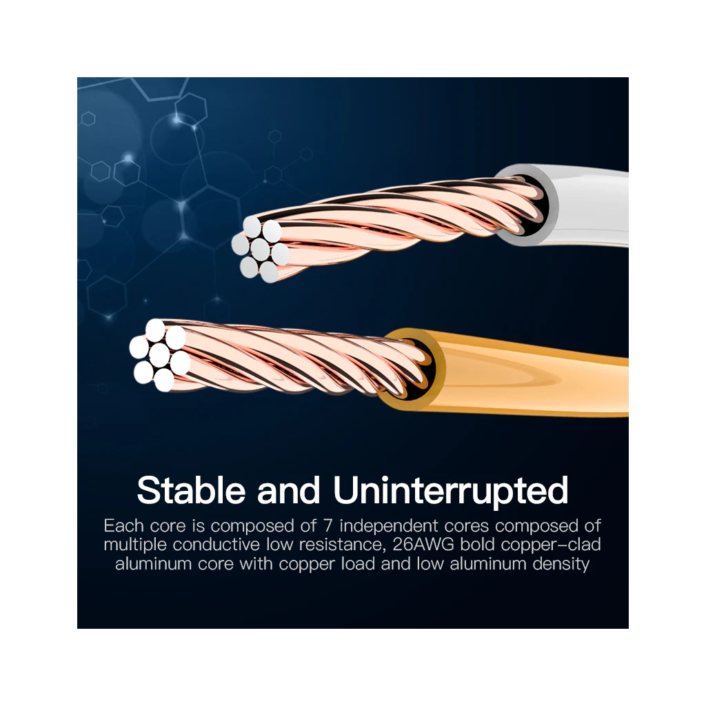 Патч-корд 3м, RJ-45 cat 5e UTP blue Vention (VAP-A10-S300) - зображення 5