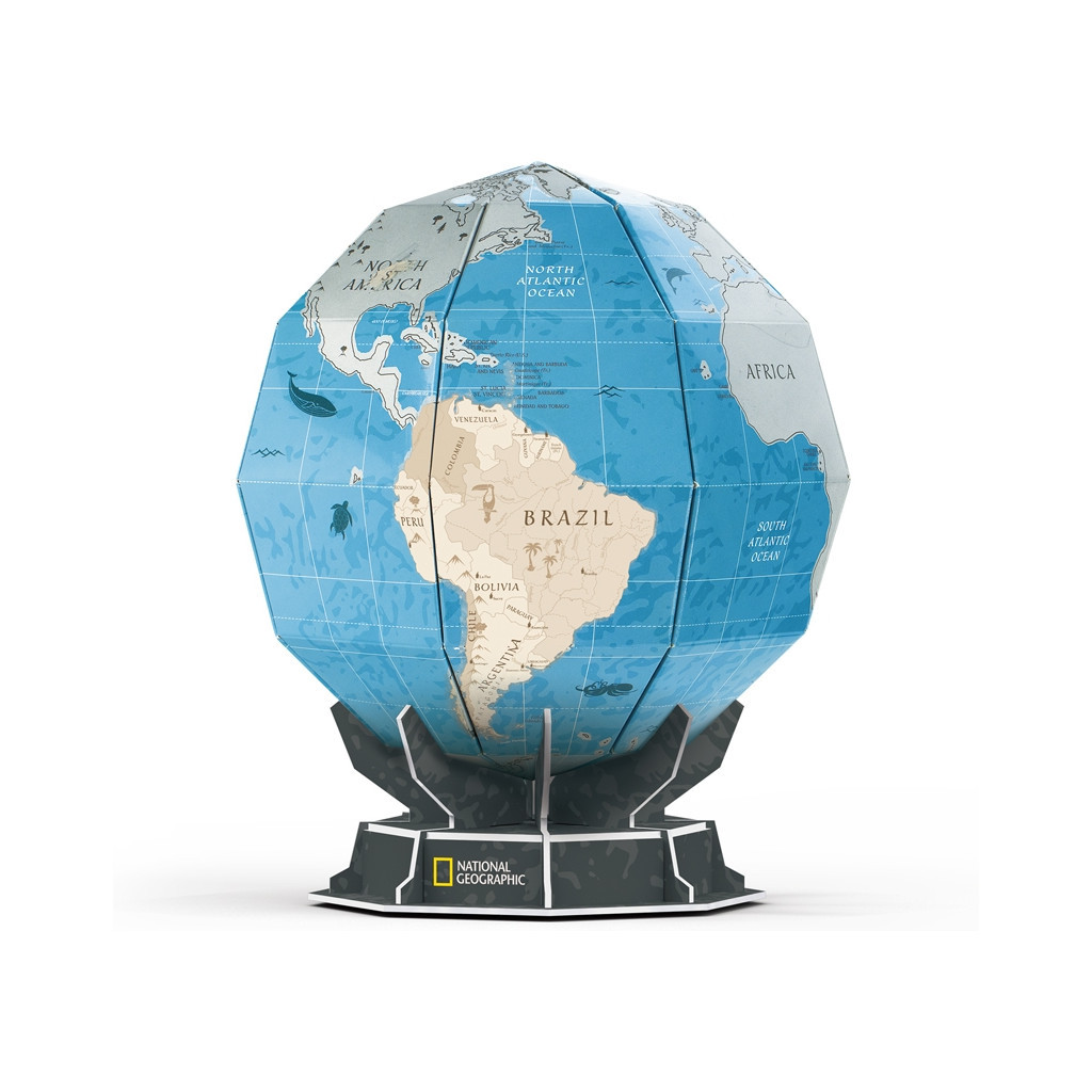 Пазл Cubic Fun Тривимірна головоломка-конструктор Stem Скретч глобус (DS1082h) - зображення 2