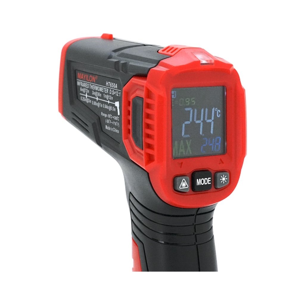 Пірометр Mayilon інфрачервоний HT-650A, Black (HT-650A) - изображение 4
