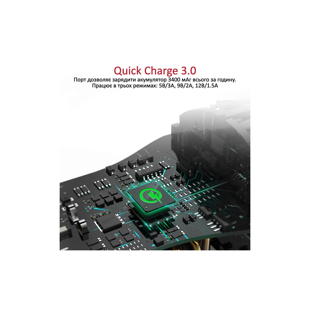 FM модулятор Promate SmarTune 2+ BLUETOOTH 5.0 USB QC 3.0 AUX/SD/USB BLACK (smartune-2+.black) - зображення 5