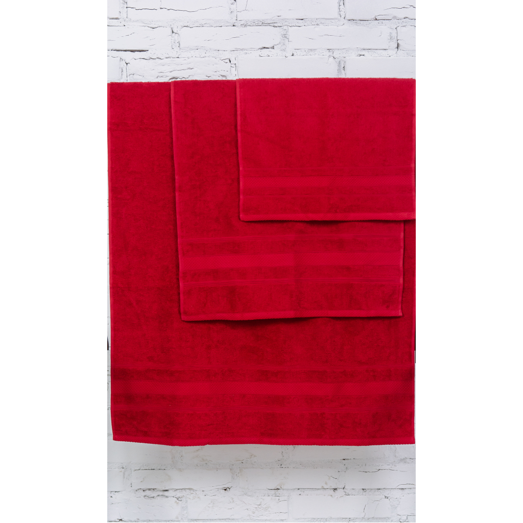 Рушник MirSon набір банний 5070 Elite SoftNess Bordo 50х90, 70х140, 100х150 (2200003960907) - зображення 3