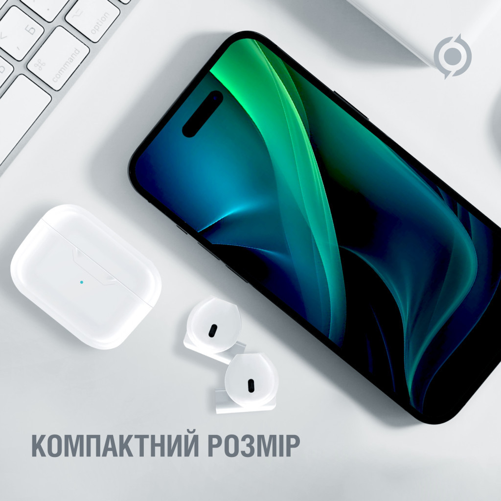 Навушники Piko TWS-MiniJack White (1283126583407) - зображення 5