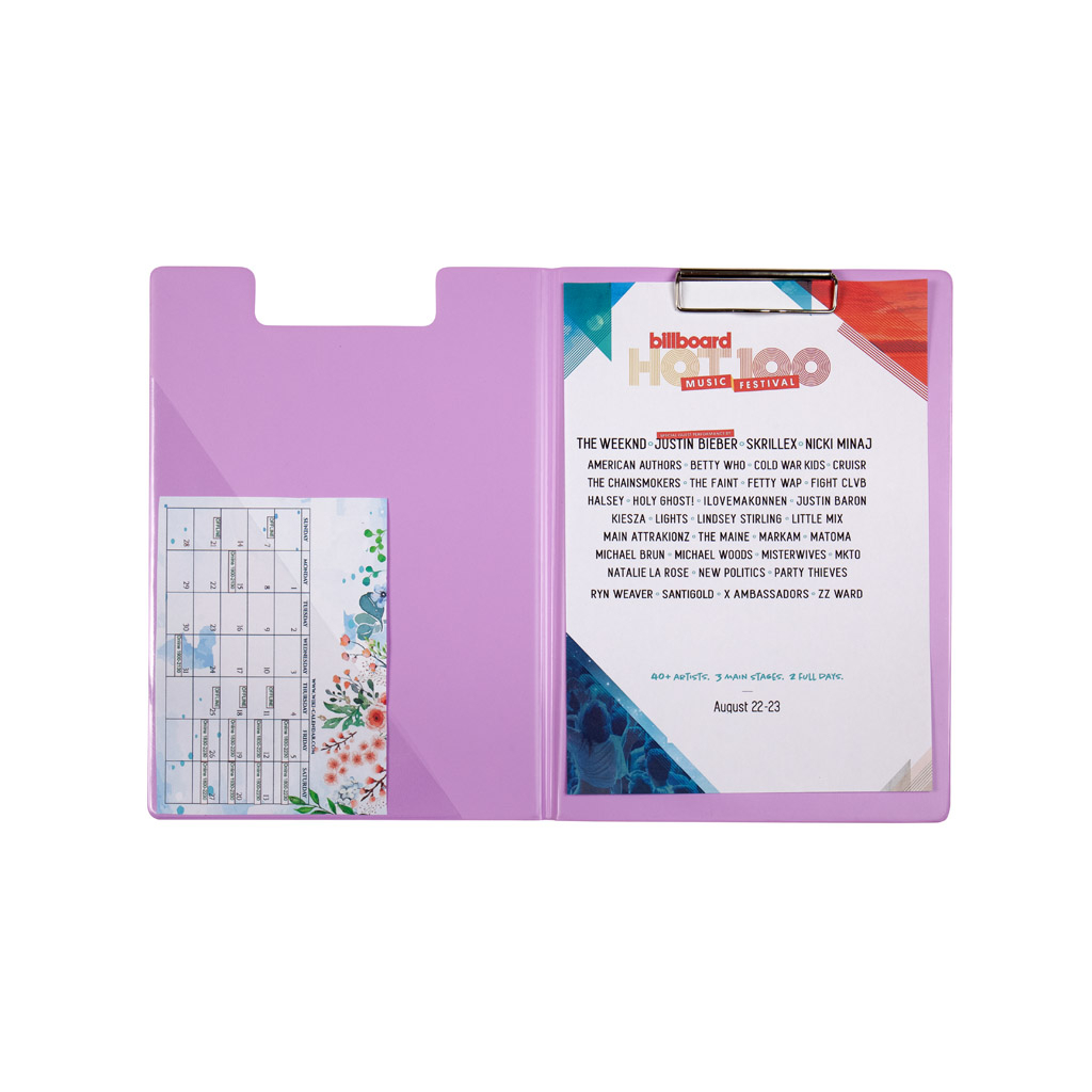 Клипборд-папка Axent Pastelini з металевим кліпом А4 вініл Бузкова (2514-36-A) - зображення 2