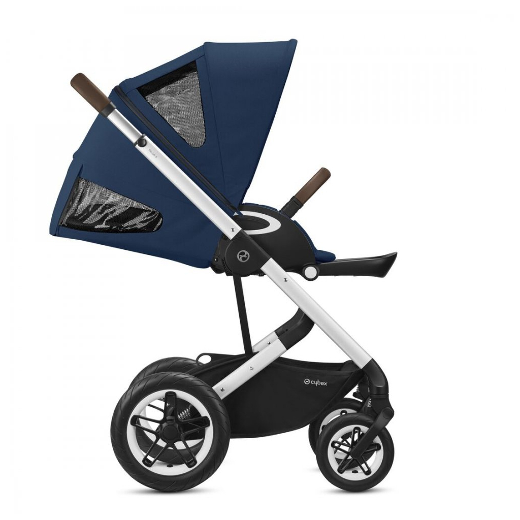 Коляска Cybex Talos S Lux SLV Navy Blue (з бампером) (520001479) - зображення 4