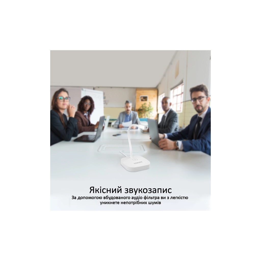 Мікрофон Promate ProMic-1 USB White (promic-1.white) - зображення 4