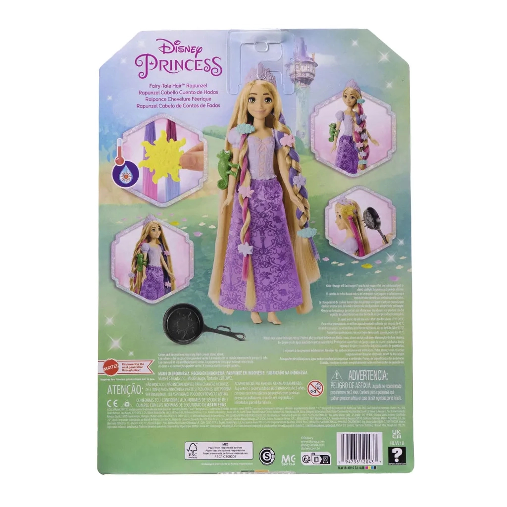 Лялька Disney Princess Рапунцель Фантастичні зачіски (HLW18) - зображення 9