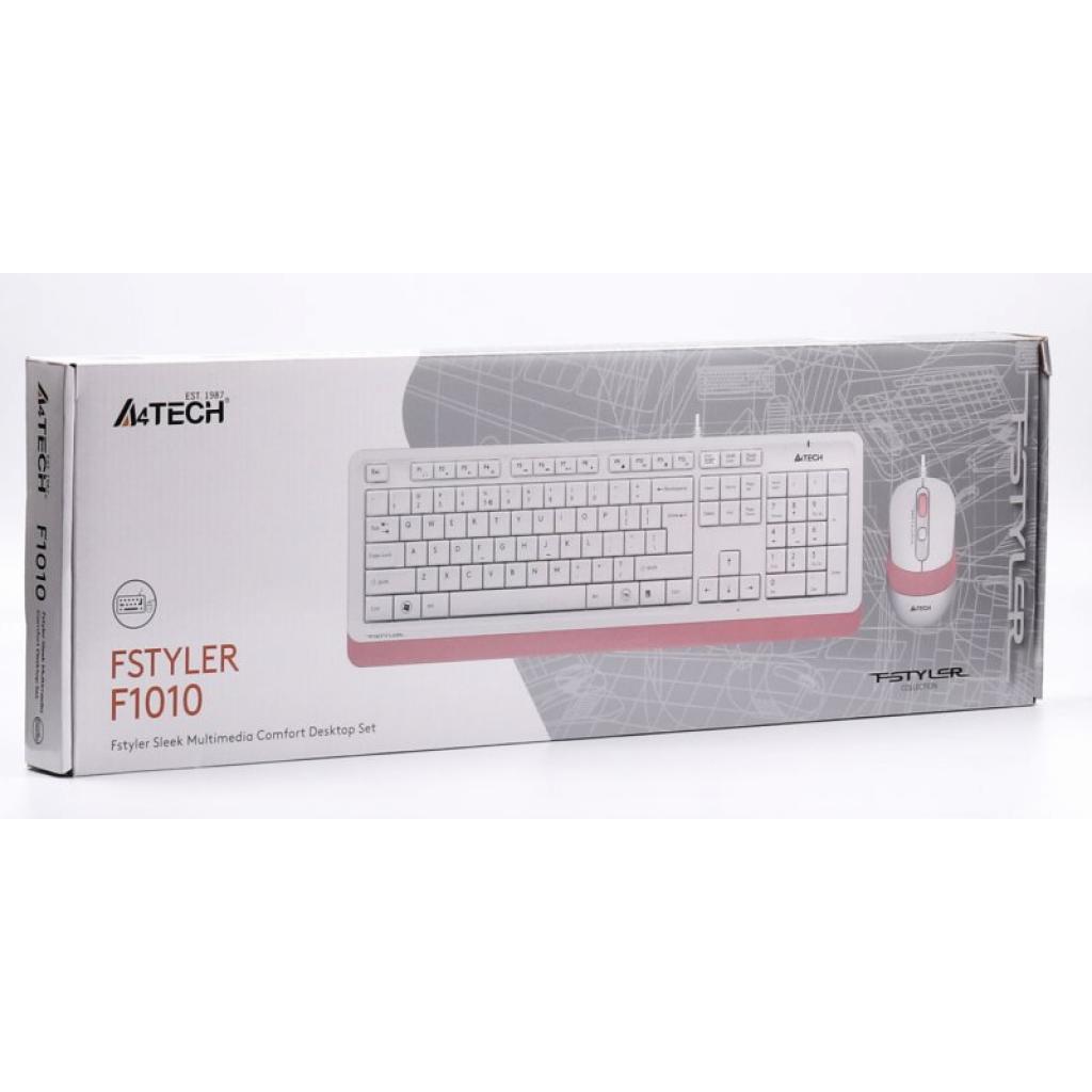 Комплект A4Tech F1010 Pink - зображення 5
