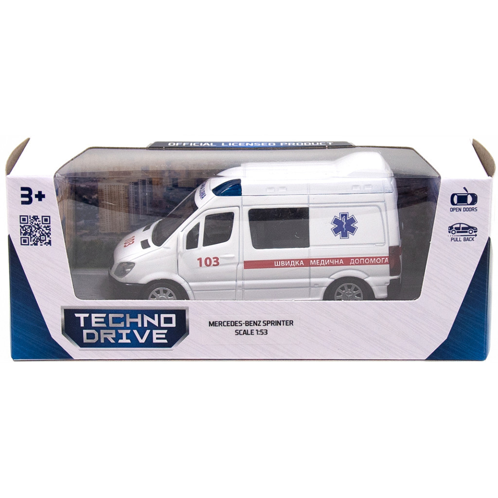 Машина TechnoDrive Mercedes-Benz Sprinter Швидка допомога (250295) - зображення 10
