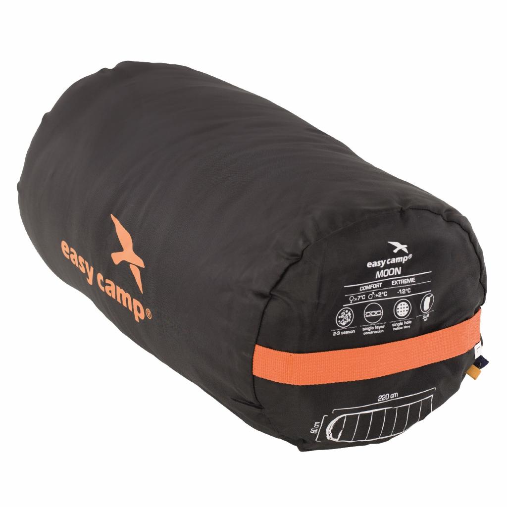 Спальний мішок Easy Camp Moon/+2°C Blue (Right) (928327) - зображення 6