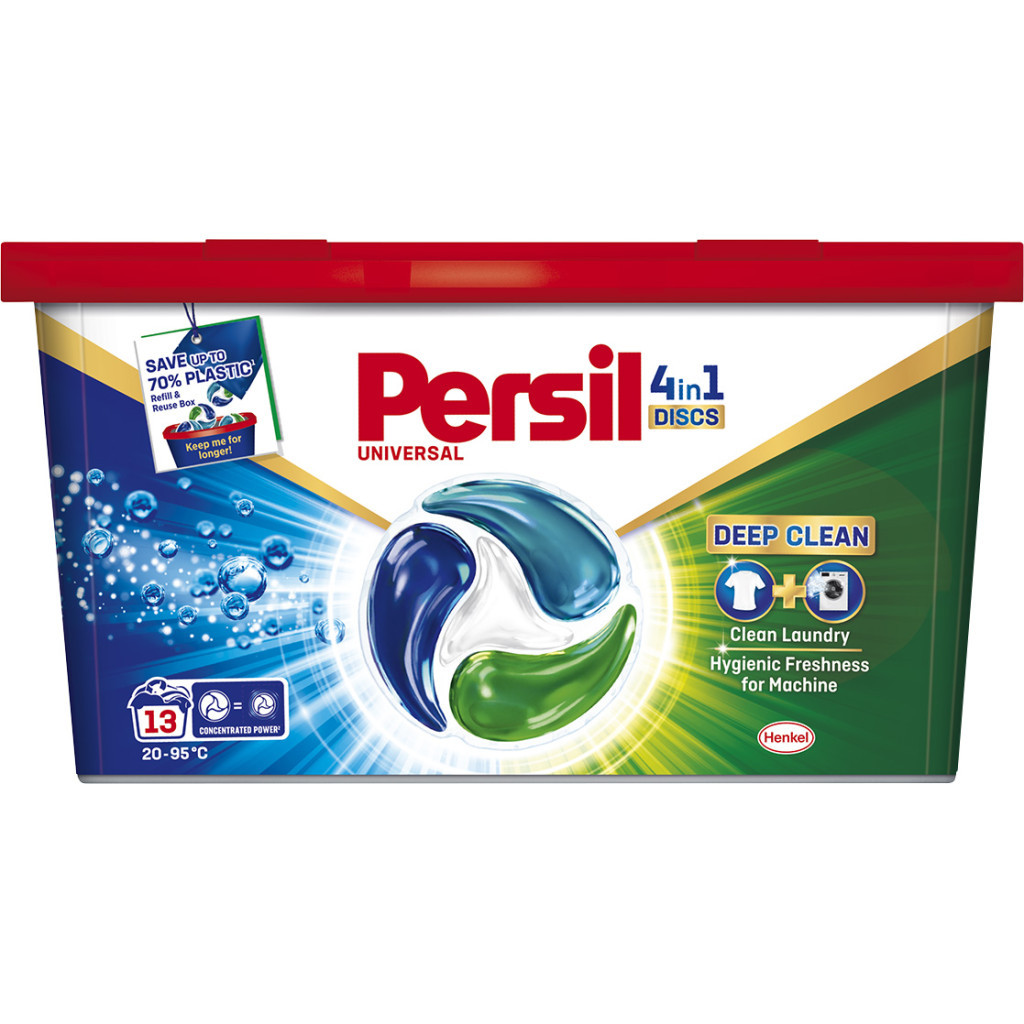 Капсули для прання Persil 4in1 Discs Universal Deep Clean 13 шт. (9000101800074) - зображення 1