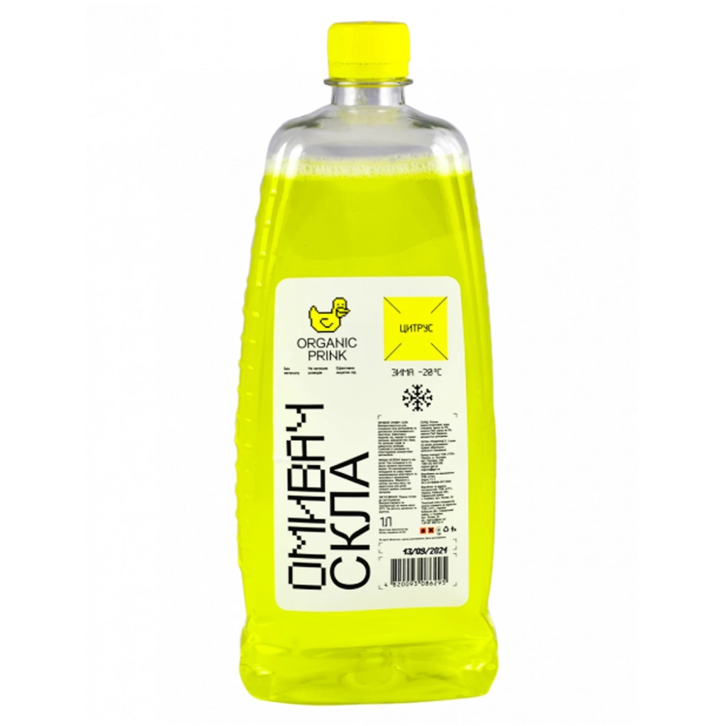Омивач автомобільний ORGANIC PRINK -20 °С "Цитрус" 1 л (012027) - зображення 1