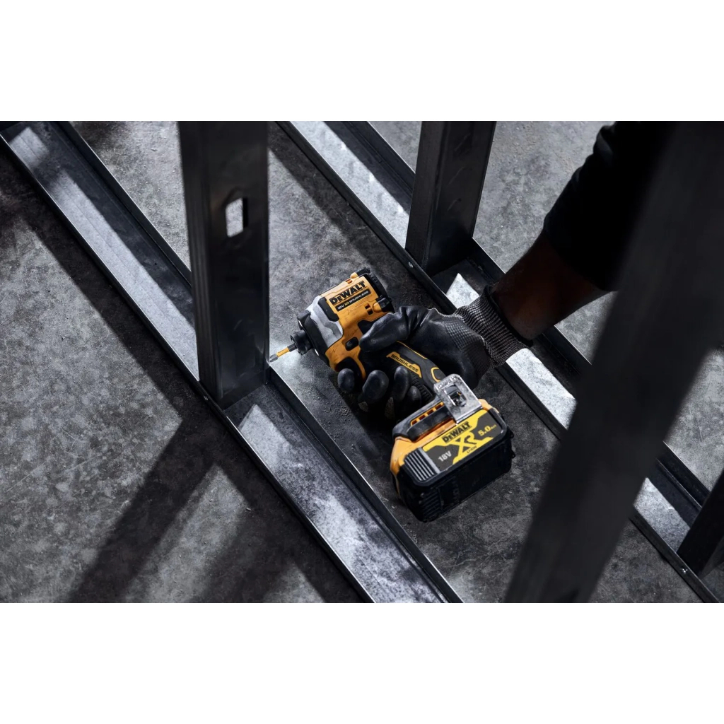 Шуруповерт DeWALT 18 В XR Li-Ion, 2x5Ah, безщітковий, 206 Нм, 3250 об/хв, TSTAK (DCF850P2T) - изображение 7