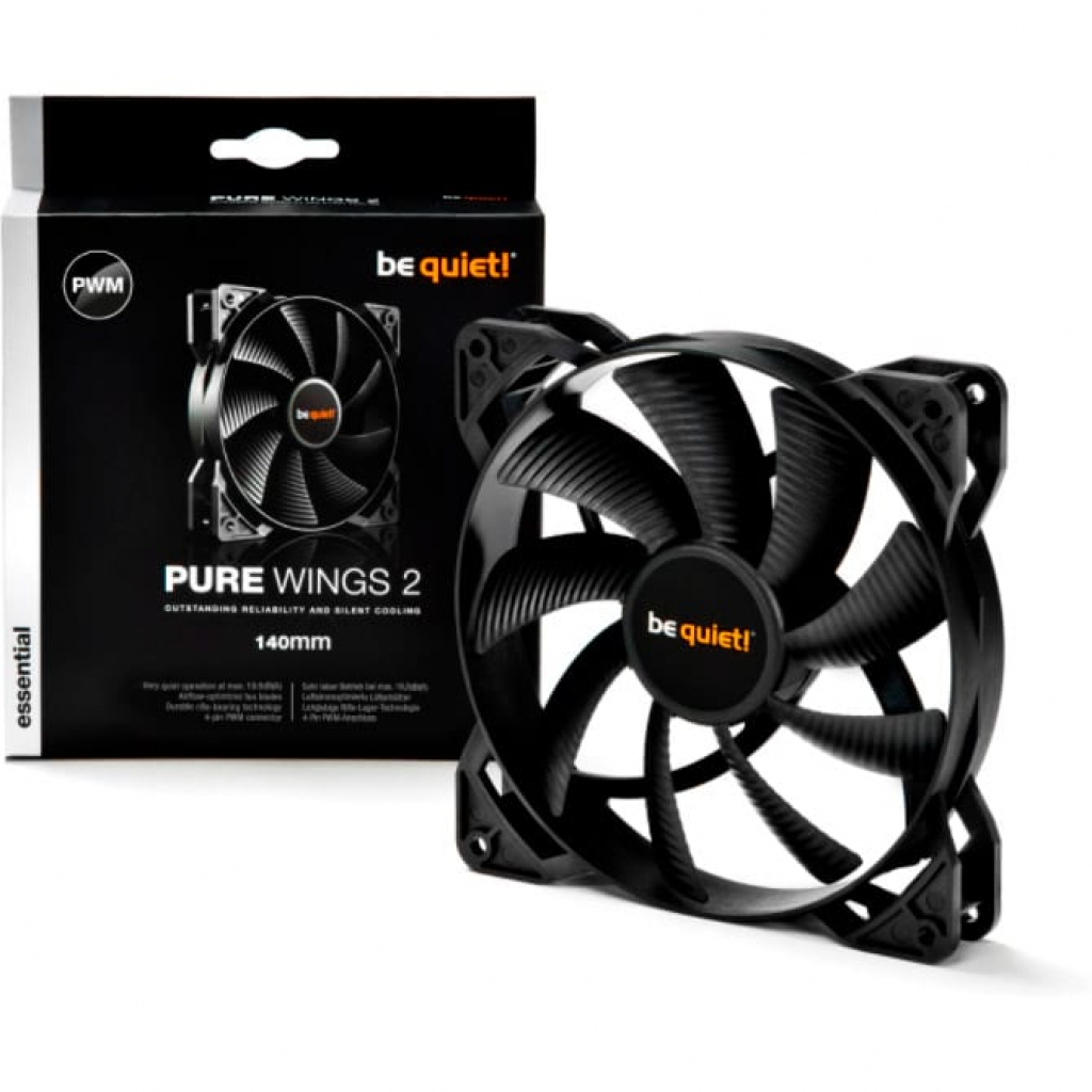 Кулер до корпусу Be quiet! Pure Wings 2 140mm PWM (BL040) - зображення 3