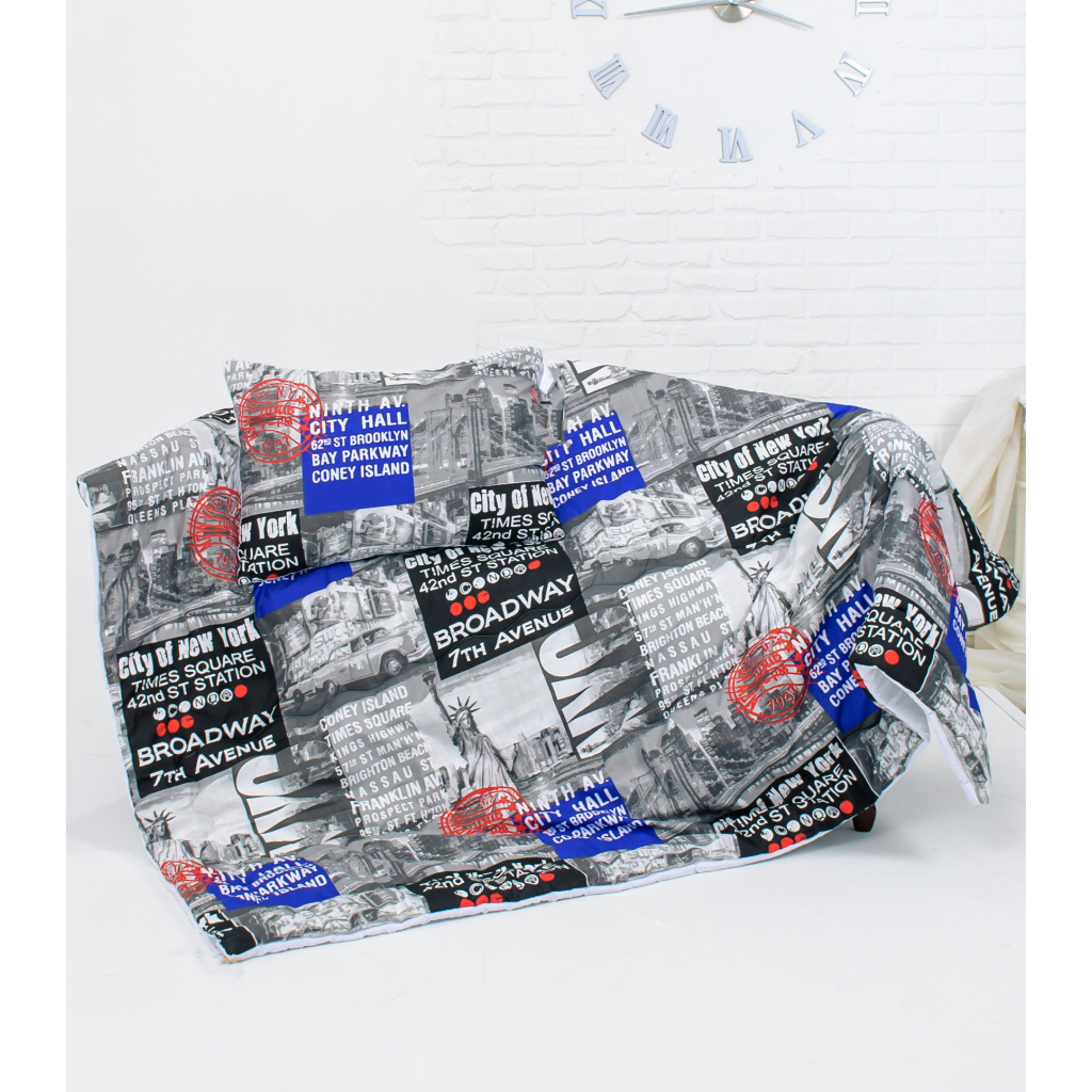 Ковдра MirSon Набір Tencel Зима №3692 Print Line Beatrice + подушка середня 200х220+50х70 (2200004848082) - зображення 3