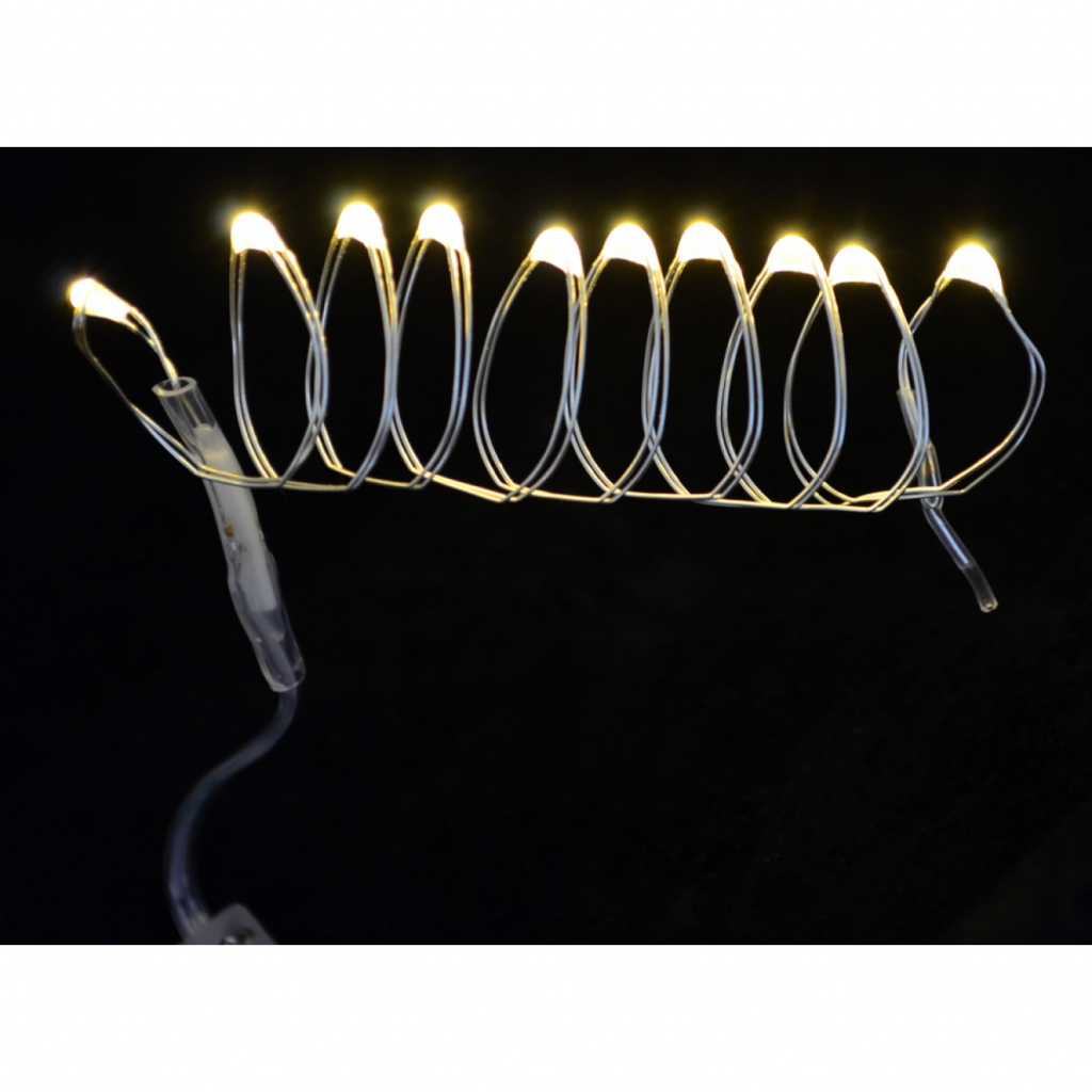 Гірлянда YES! Fun LED 10 ламп, молочно-біла, 0,55 м (801097) - зображення 1