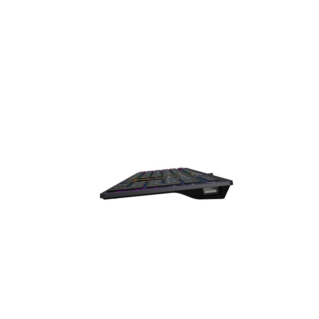 Клавіатура A4Tech FX60H USB Grey Neon backlit - зображення 5