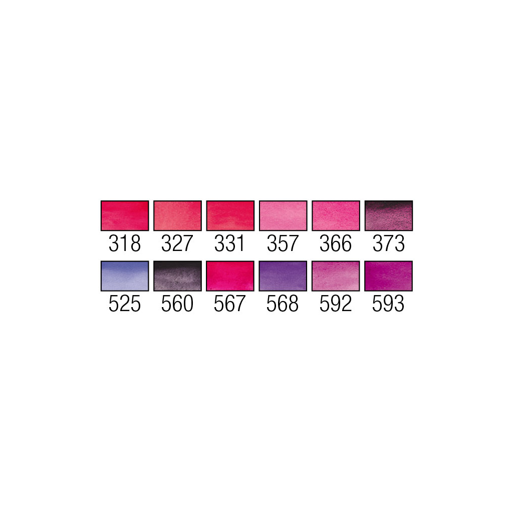 Акварельні фарби Royal Talens Van Gogh Pocket box Pinks & Violets 12 кольорів (8712079422813) - изображение 4