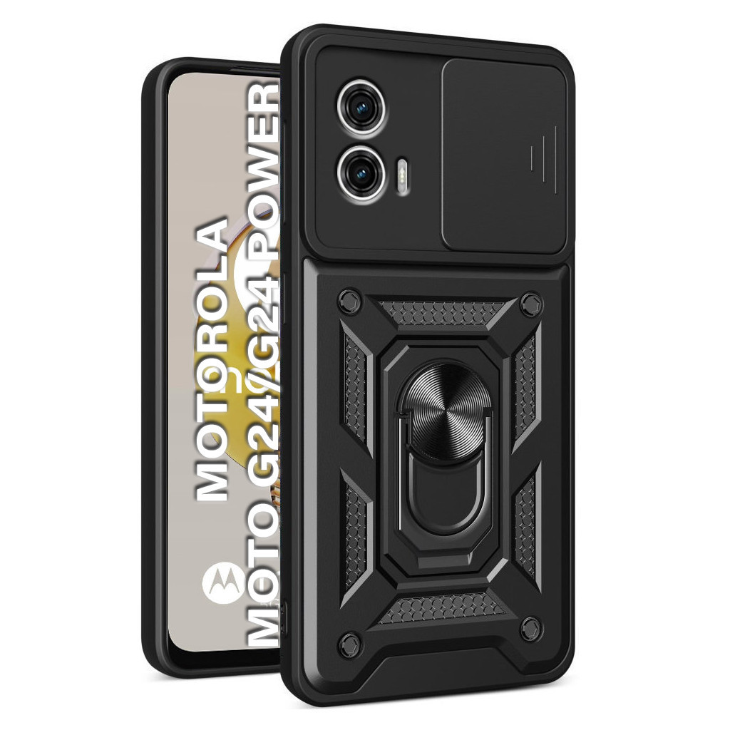 Чохол до мобільного телефона BeCover Military Motorola Moto G24/G24 Power Black (710722) - зображення 1