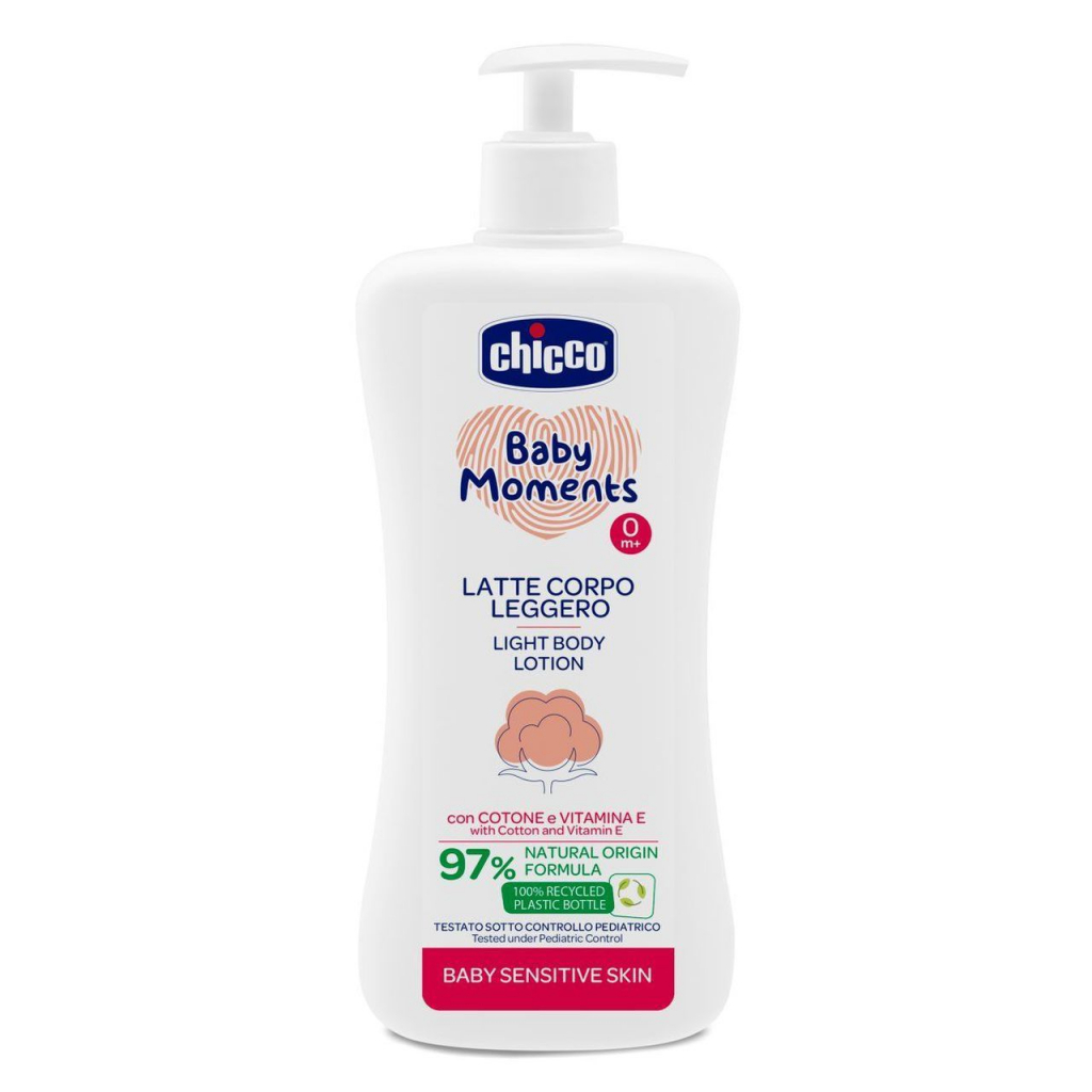 Лосьйон для дітей Chicco Baby Moments для чутливої шкіри 500 мл (10243.00) - зображення 1