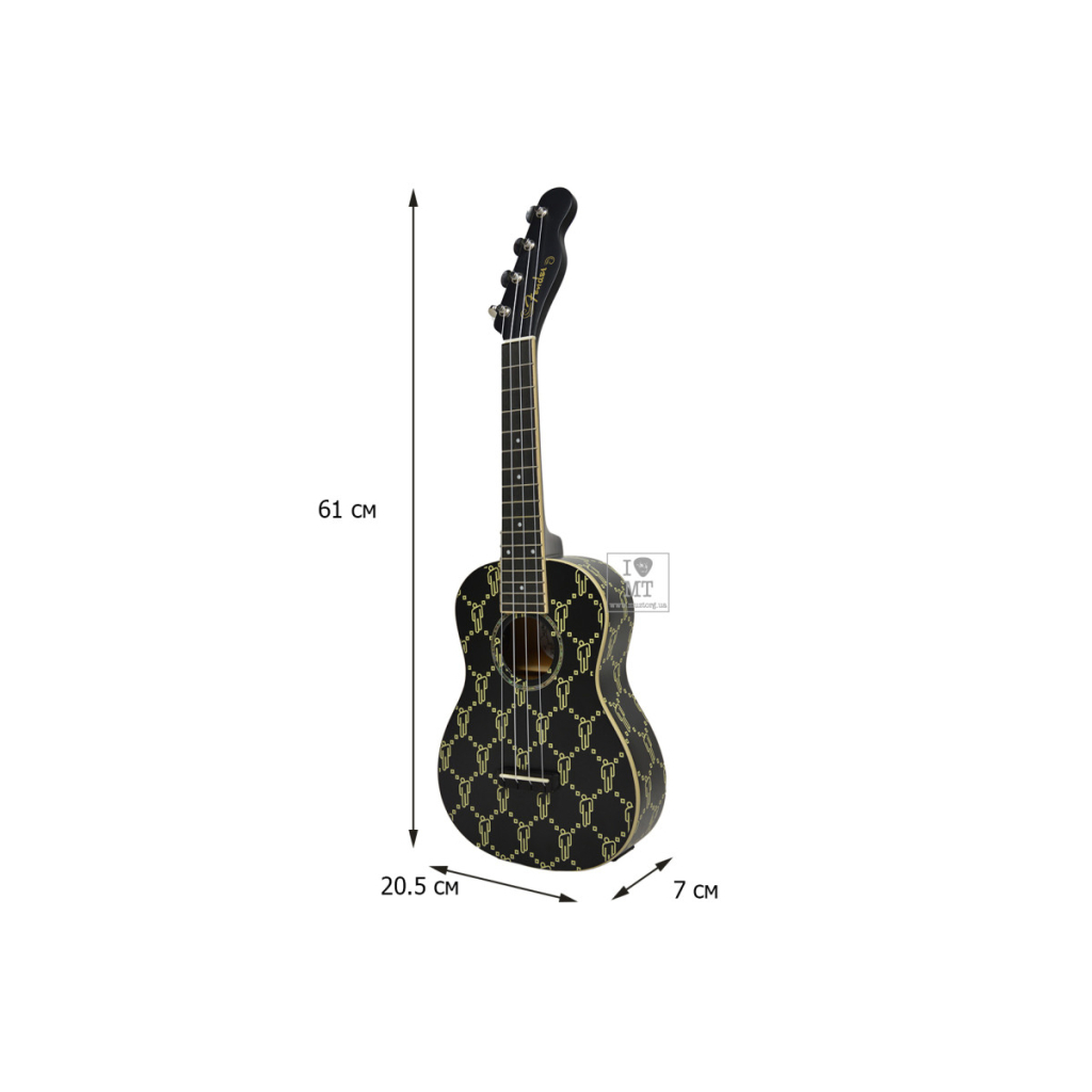 Укулеле Fender Billie Eilish Ukulele BLK WN (230689) - изображение 2