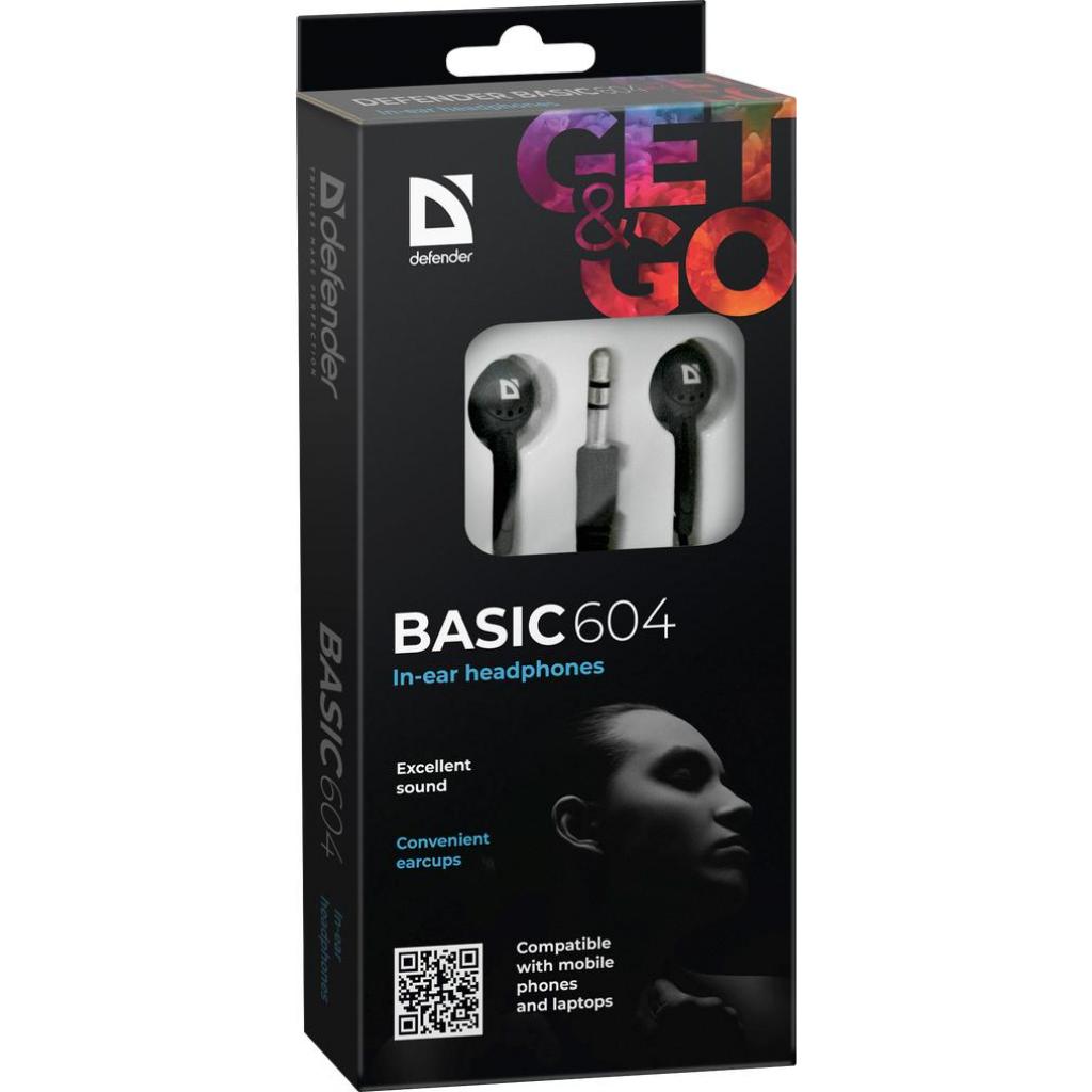 Навушники Defender Basic 604 Black (63604) - зображення 3