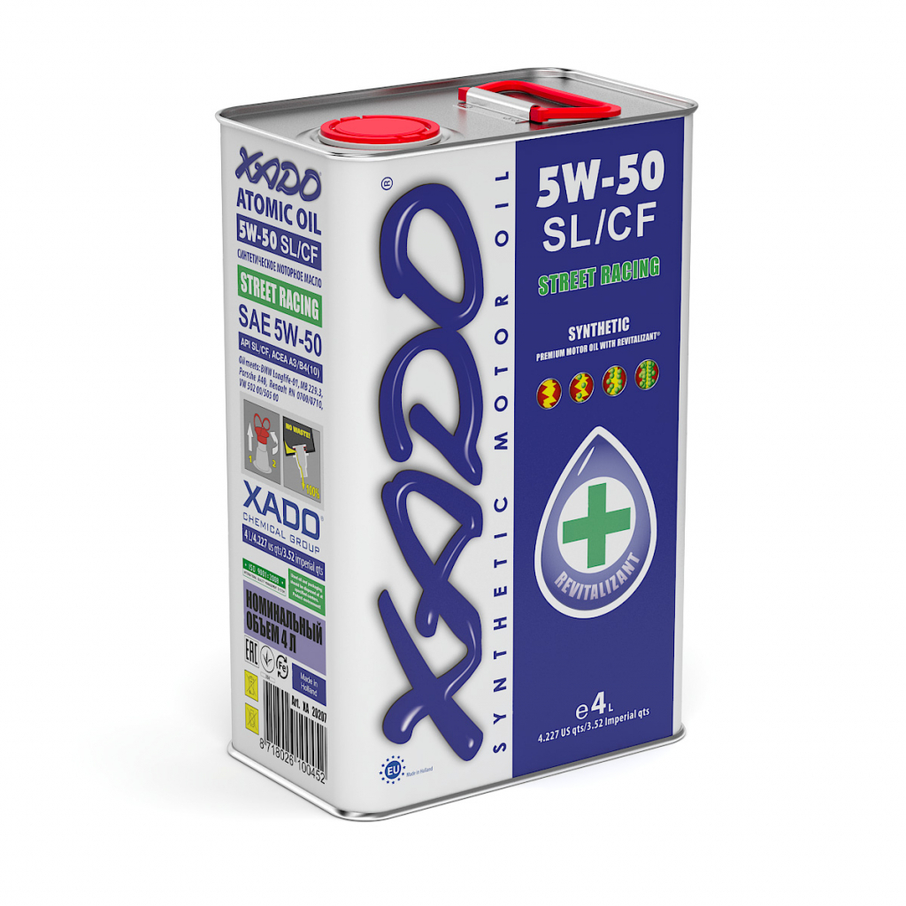Моторна олива Xado 5W-50 SL/CF 4л (XA 20207) - зображення 1