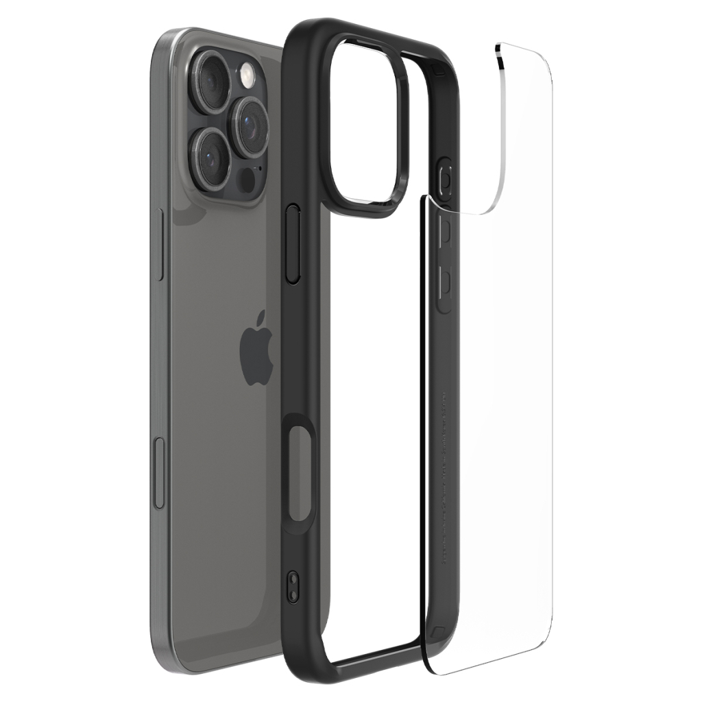 Чохол до мобільного телефона Spigen iPhone 16 Pro Ultra Hybrid Matte Black (ACS08125) - зображення 6