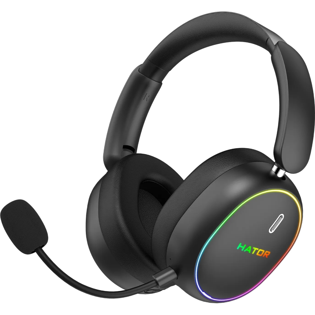 Навушники Hator Phoenix 2 Wireless Hi-Res SyncHUB connection Black (ESH40) - зображення 2