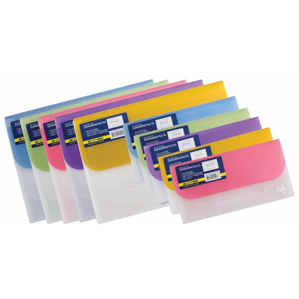 Папка - конверт Buromax А4, with velcro, TRAVEL, 4 compartments (BM.3707-99) - зображення 1