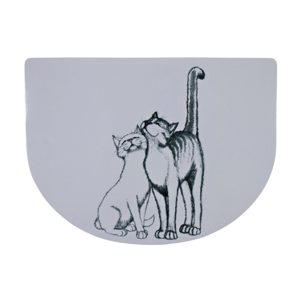 Килимок під миски Trixie Pussy Cat 40x30 см (4011905245409) - зображення 1